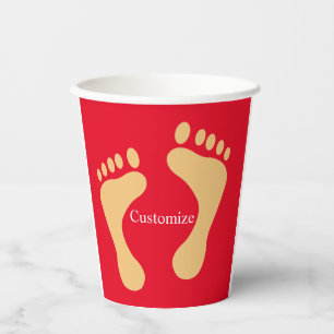 Vasos De Papel Barefoot Beach Bum Thunder_Cove
