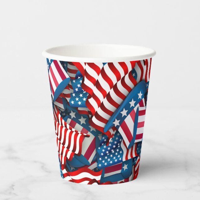 Vasos De Papel Bares y estrellas (Anverso)