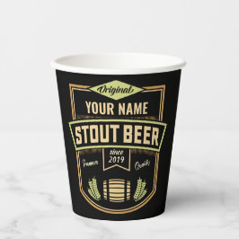 Vasos De Papel Barra personalizada de etiquetas de elaboración de
