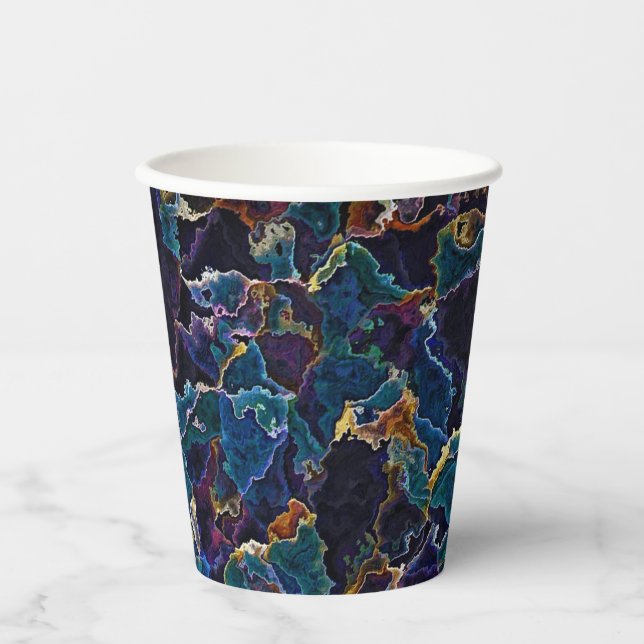 Vasos De Papel Barrido de petróleo (Anverso)