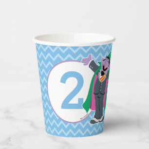 Vasos De Papel Barrio Sésamo Cumpleaños del conde von Count