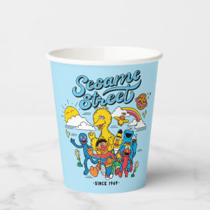 Vasos De Papel Barrio Sésamo   Desde 1969