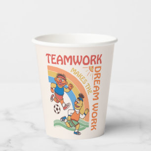 Vasos De Papel Barrio Sésamo Ernie y Bert Teamwork