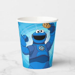 Vasos De Papel Barrio Sésamo   Monstruo de cookies de Mecha