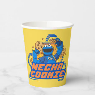 Vasos De Papel Barrio Sésamo Monstruo de la galleta Mecha Cooki
