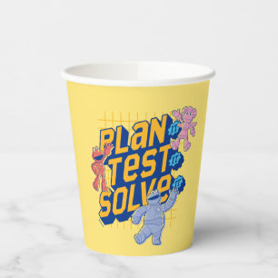 Vasos De Papel Barrio Sésamo   Resolución de prueba del plan de c