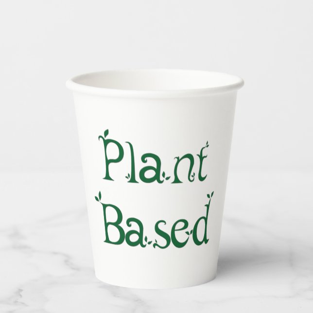 Vasos De Papel Basado en planta (Anverso)