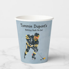 Vasos De Papel Bash De Cumpleaños Sobre Hielo