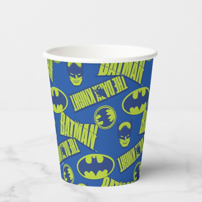 Vasos De Papel Batman Electric Up - El patrón oscuro de Knight (Anverso)