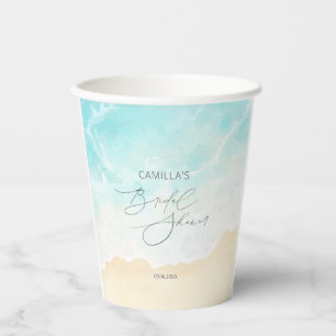 Vasos De Papel Beach Summer Bridal Shower