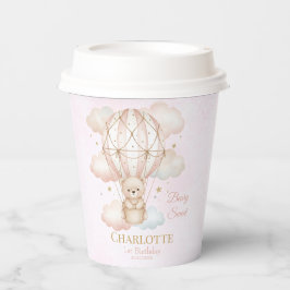 Vasos De Papel Beary Sweet Hot Air Balloon 1st Birthday