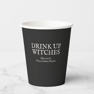 Vasos De Papel Beban Brujas Fiesta de Halloween Vintage