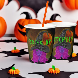 Vasos De Papel Beban Brujas Halloween Fiesta de Brujas Vajilla