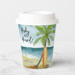 Vasos De Papel Bebé a bordo de Baby Shower