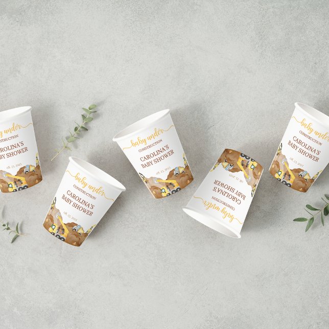 Vasos De Papel Bebé acuático en construcción (Subido por el creador)