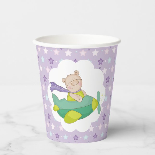 Vasos De Papel Bebé Adorable Teddy Bear (Anverso)