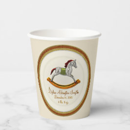 Vasos De Papel Bebé de caballo de Rocking (personalizado)