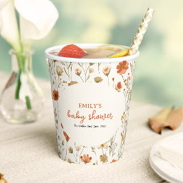 Vasos De Papel Bebé de flores silvestres en el florecimiento del