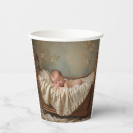 Vasos De Papel Bebé en Cuna