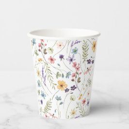Vasos De Papel Bebé en flor jardín flor silvestre 