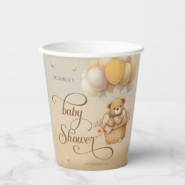 Vasos De Papel Bebé espera la ducha de bebé