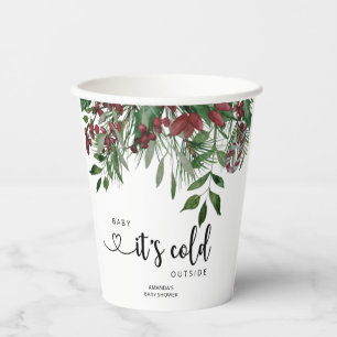 Vasos De Papel Bebé Evergreen hace frío afuera