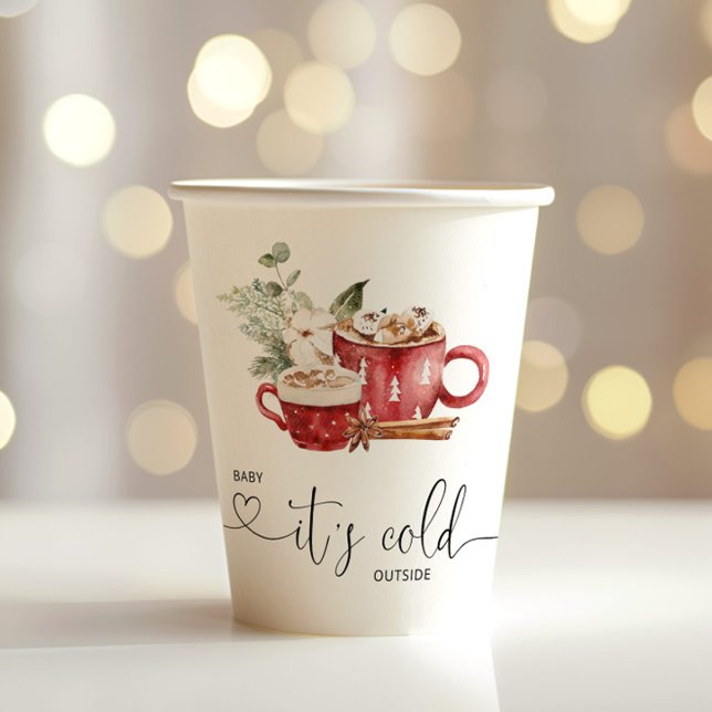 Vasos De Papel Bebé, hace frío afuera (Subido por el creador)