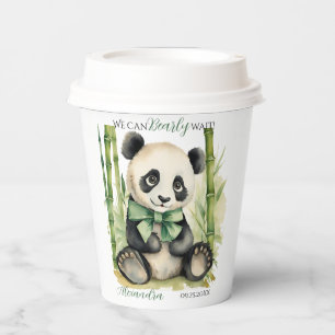 Vasos De Papel Bebé Panda Bear Sexo Neutral Baby Shower