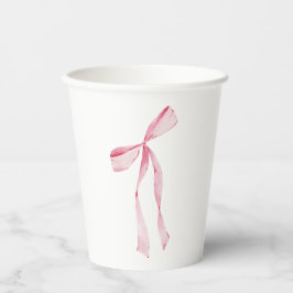 Vasos De Papel Bebé Rubor acuarela rosa
