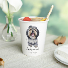 Vasos De Papel ¡Bebe Sobre Mí! Boda del perro de Havanese