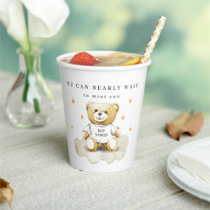 Vasos De Papel Bebé Teddy Bear Baby Shower Paper cup