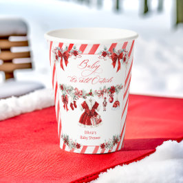 Vasos De Papel Beber su frío exterior Chica Baby Shower