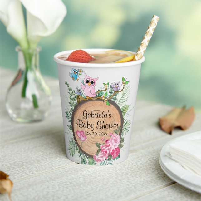 Vasos De Papel Bebés - Woodland (in situ)