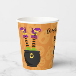 Vasos De Papel Bebida divertida en las brujas Halloween