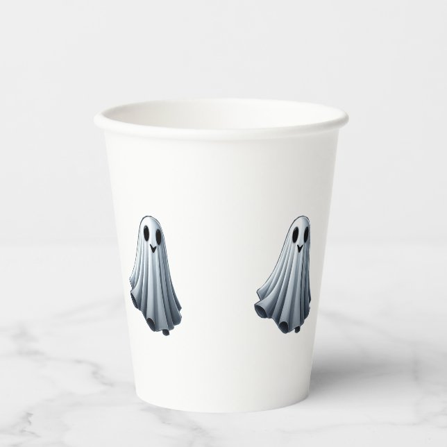 Vasos De Papel Bedsheet Ghost (Anverso)