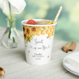 Vasos De Papel Bee Baby Shower