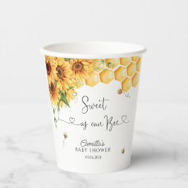 Vasos De Papel Bee Baby Shower