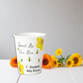 Vasos De Papel Bee Baby Shower