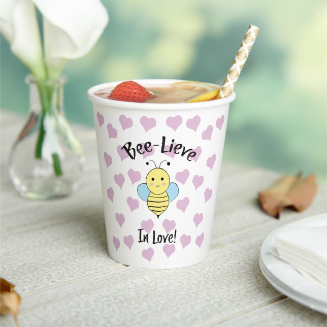 Vasos De Papel Bee Lieve In Love (in situ)