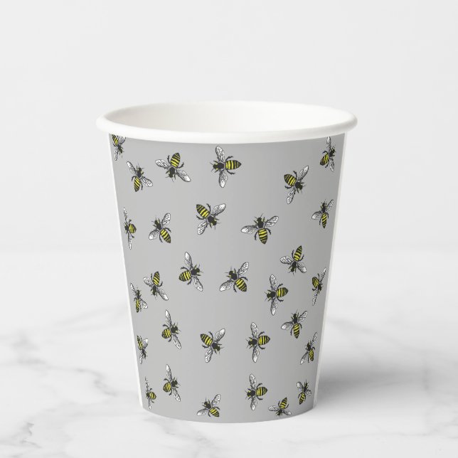 Vasos De Papel Bee Strong (Anverso)