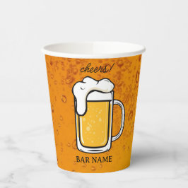 Vasos De Papel Beer Bar Business vintage logo shop