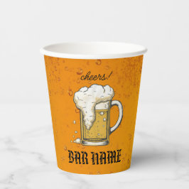 Vasos De Papel beer Bar Business vintage logo shop