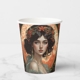 Vasos De Papel Belleza Art Nouveau No. 1