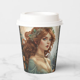 Vasos De Papel Belleza Art Nouveau No. 5 tazas de papel