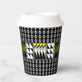 Vasos De Papel Bendiciones de plumas del suroeste en amarillo