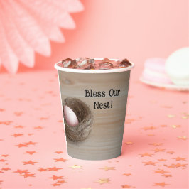 Vasos De Papel Bendiciones, nuestro nido, Fiesta de nidificación