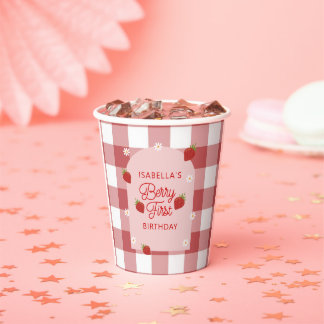 Vasos De Papel Berry First Birday Paper Cup