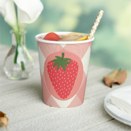Vasos De Papel Berry First Birday Strawberry