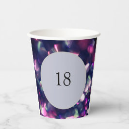 Vasos De Papel Berry Sparkle Paper cup
