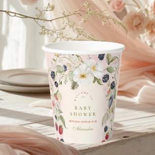 Vasos De Papel Berry Sweet Baby Shower